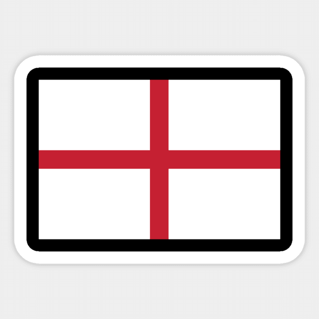 England Sticker by Wickedcartoons